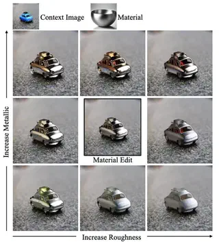 Material transfer and editing with MARBLE.