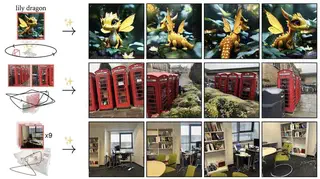 Novel View Synthesis with a user-controllable camera path from unconstrained input.