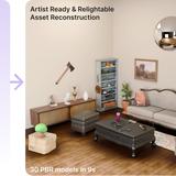 ReLi3D: Relightable Multi-view 3D Reconstruction with Disentangled Illumination